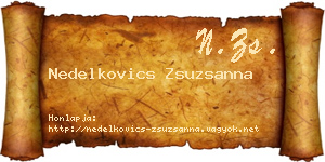 Nedelkovics Zsuzsanna névjegykártya